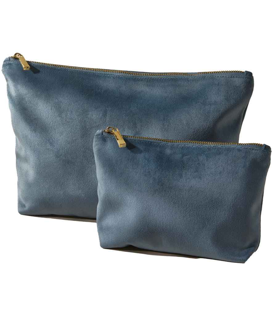 BagBase Velvet Accessory Bag | Blue Topaz