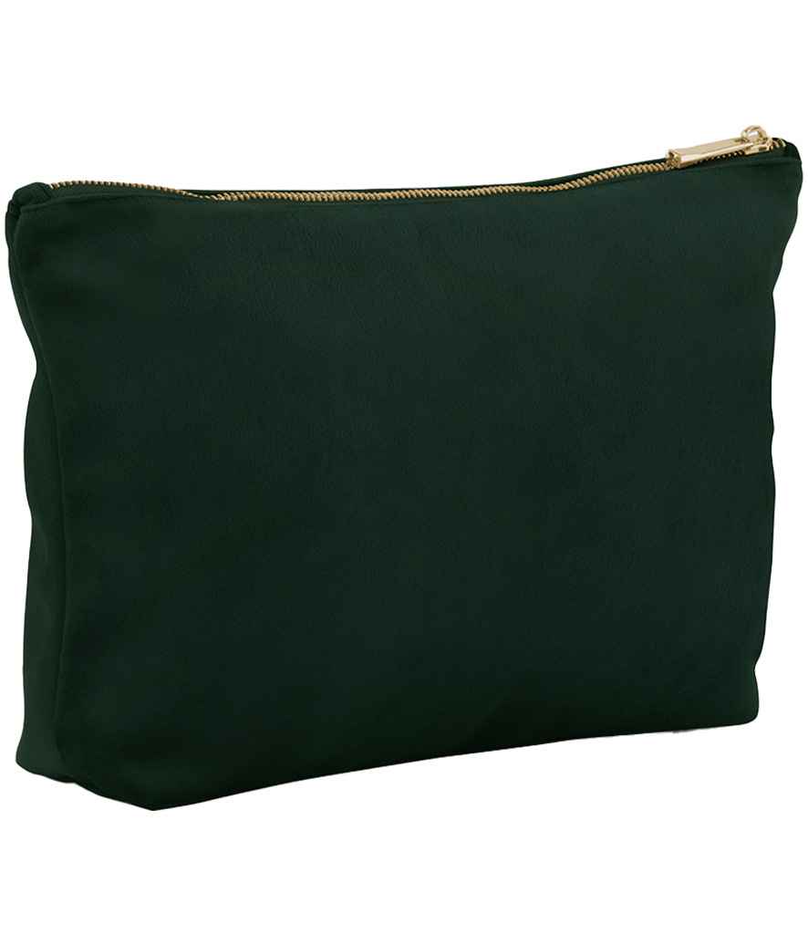 BagBase Velvet Accessory Bag | Dark Emerald