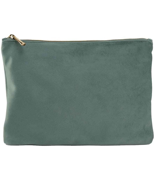 BagBase Velvet Accessory Pouch | Jade