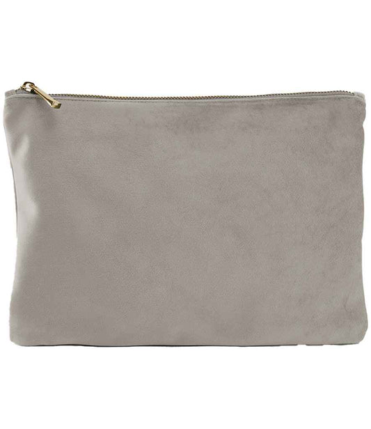 BagBase Velvet Accessory Pouch | Moonstone