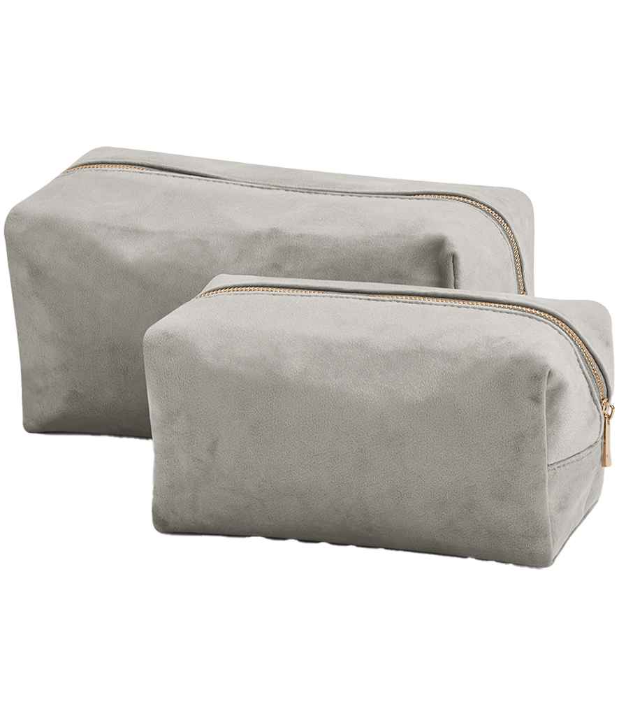 BagBase Velvet Toiletry/Accessory Case | Moonstone