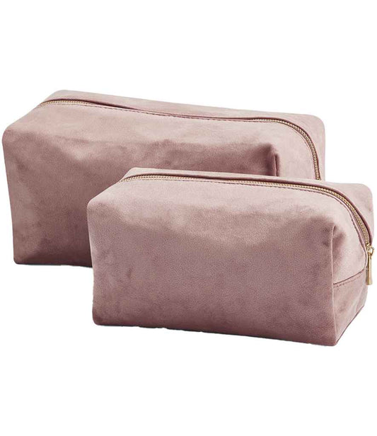 BagBase Velvet Toiletry/Accessory Case | Rose Quartz
