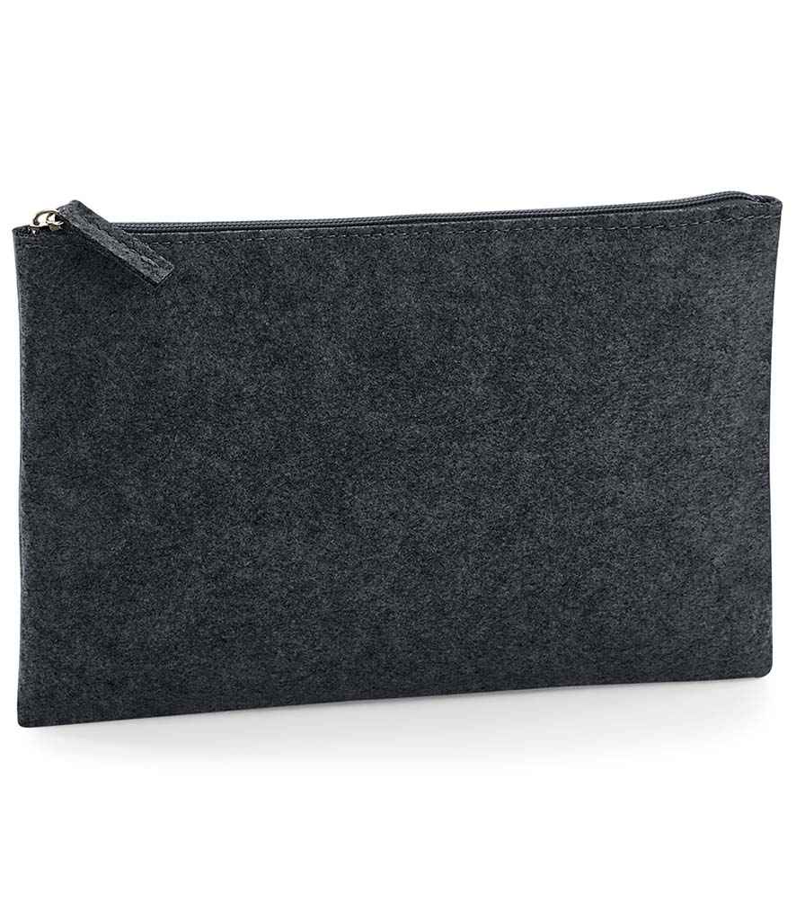 BagBase Felt Accessory Pouch | Charcoal Melange
