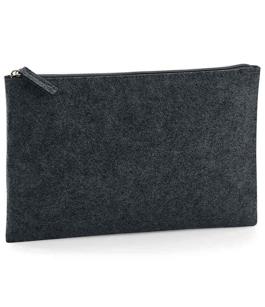 BagBase Felt Accessory Pouch | Charcoal Melange