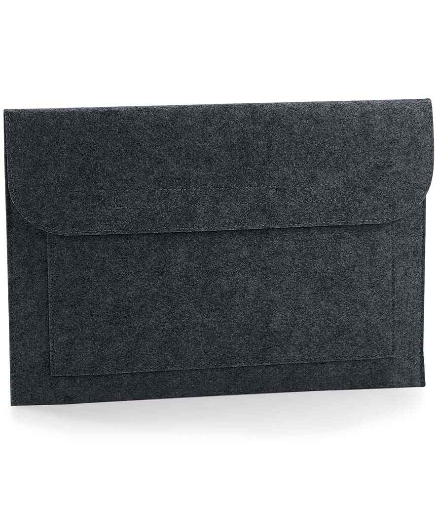 BagBase Felt Laptop/Document Slip | Charcoal Melange