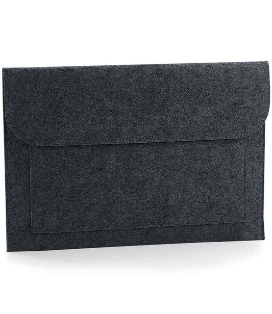 BagBase Felt Laptop/Document Slip | Charcoal Melange
