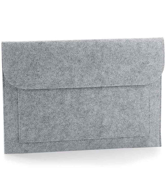 BagBase Felt Laptop/Document Slip | Grey Melange