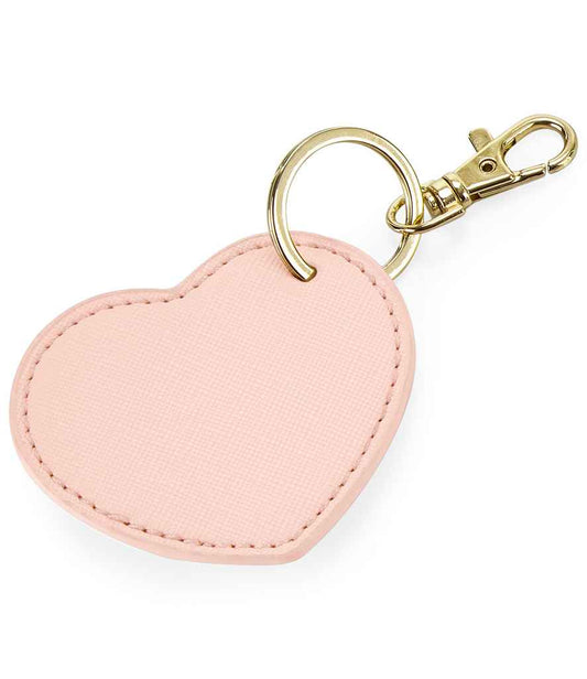 BagBase Boutique Heart Key Clip | Soft Pink