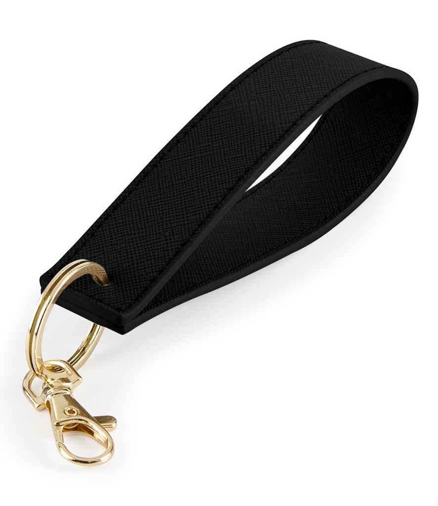 BagBase Boutique Wristlet Key Ring | Black