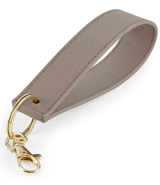 BagBase Boutique Wristlet Key Ring | Taupe