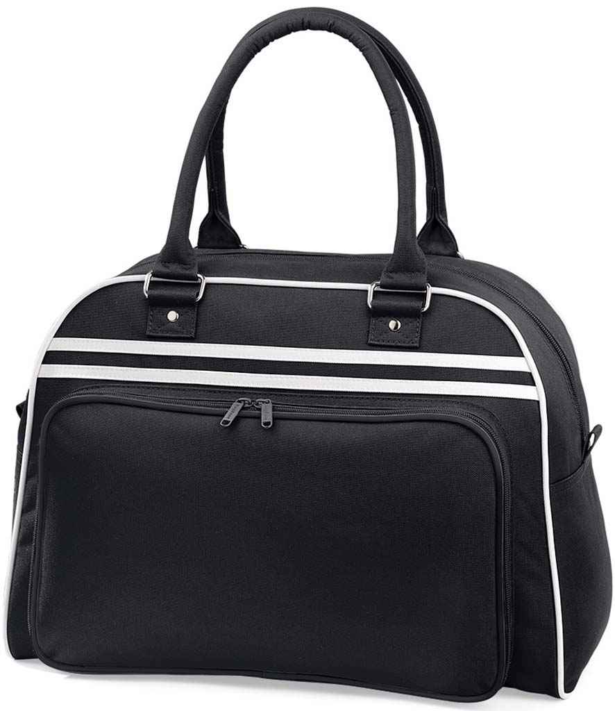 BagBase Retro Bowling Bag | Black/White