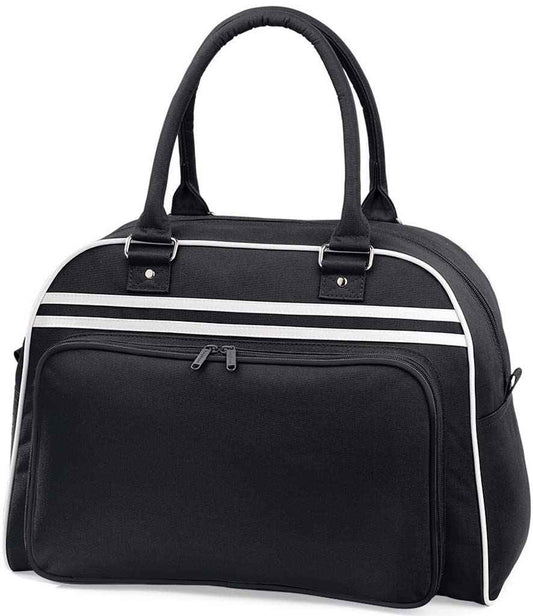 BagBase Retro Bowling Bag | Black/White