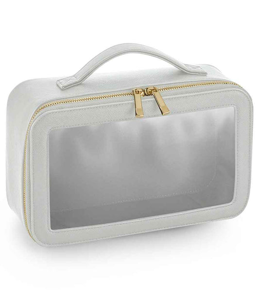 BagBase Boutique Clear Window Travel Case | Soft Grey