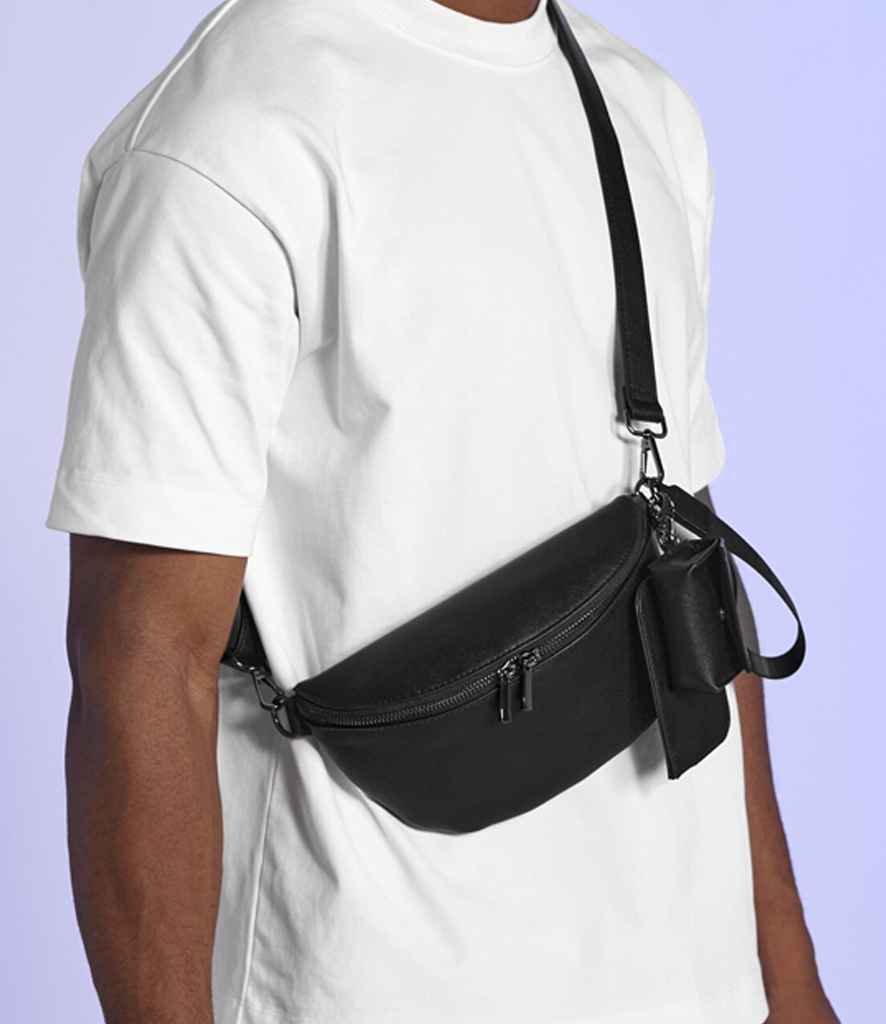 BagBase Boutique Waist Bag | Black/Black