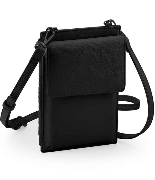 BagBase Boutique Phone Carry Case | Black/Black
