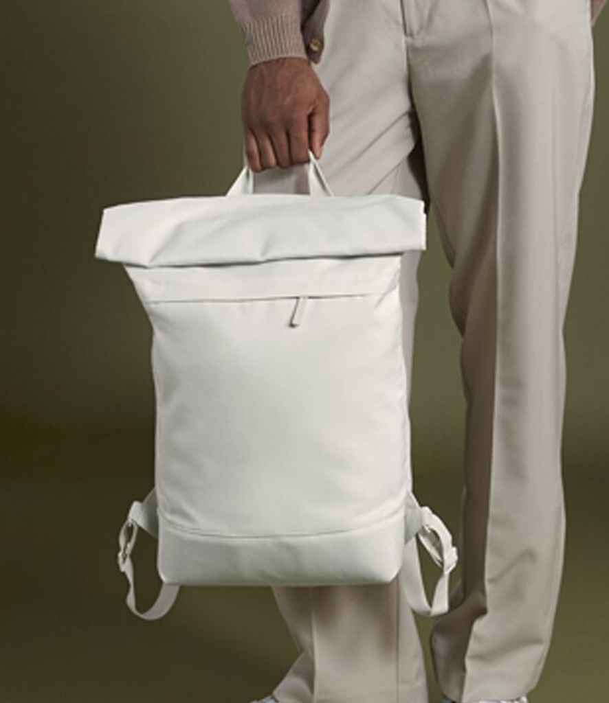 BagBase Simplicity Roll-Top Backpack | Beige