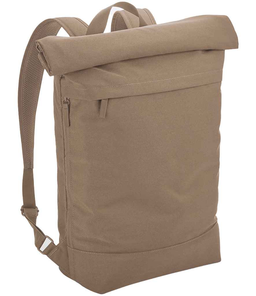 BagBase Simplicity Roll-Top Backpack | Hazelnut