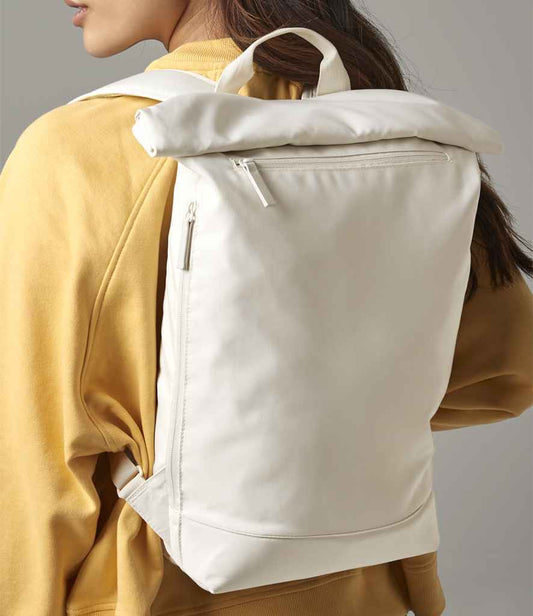 BagBase Simplicity Roll-Top Backpack Lite | Beige