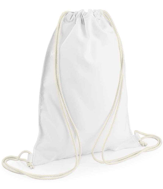BagBase Sublimation Gymsac | White