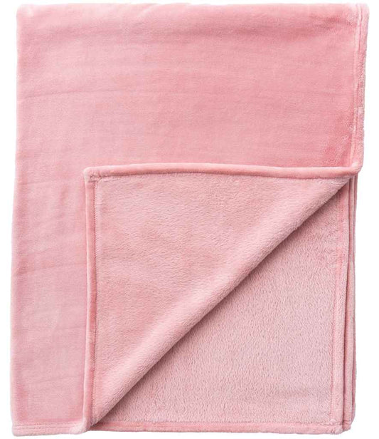 Brand Lab Large Plush Fleece Blanket | Blush Pink