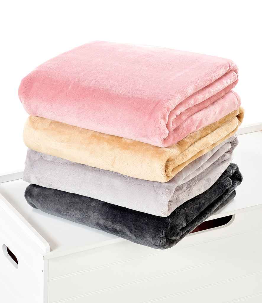 Brand Lab Large Plush Fleece Blanket | Charcoal