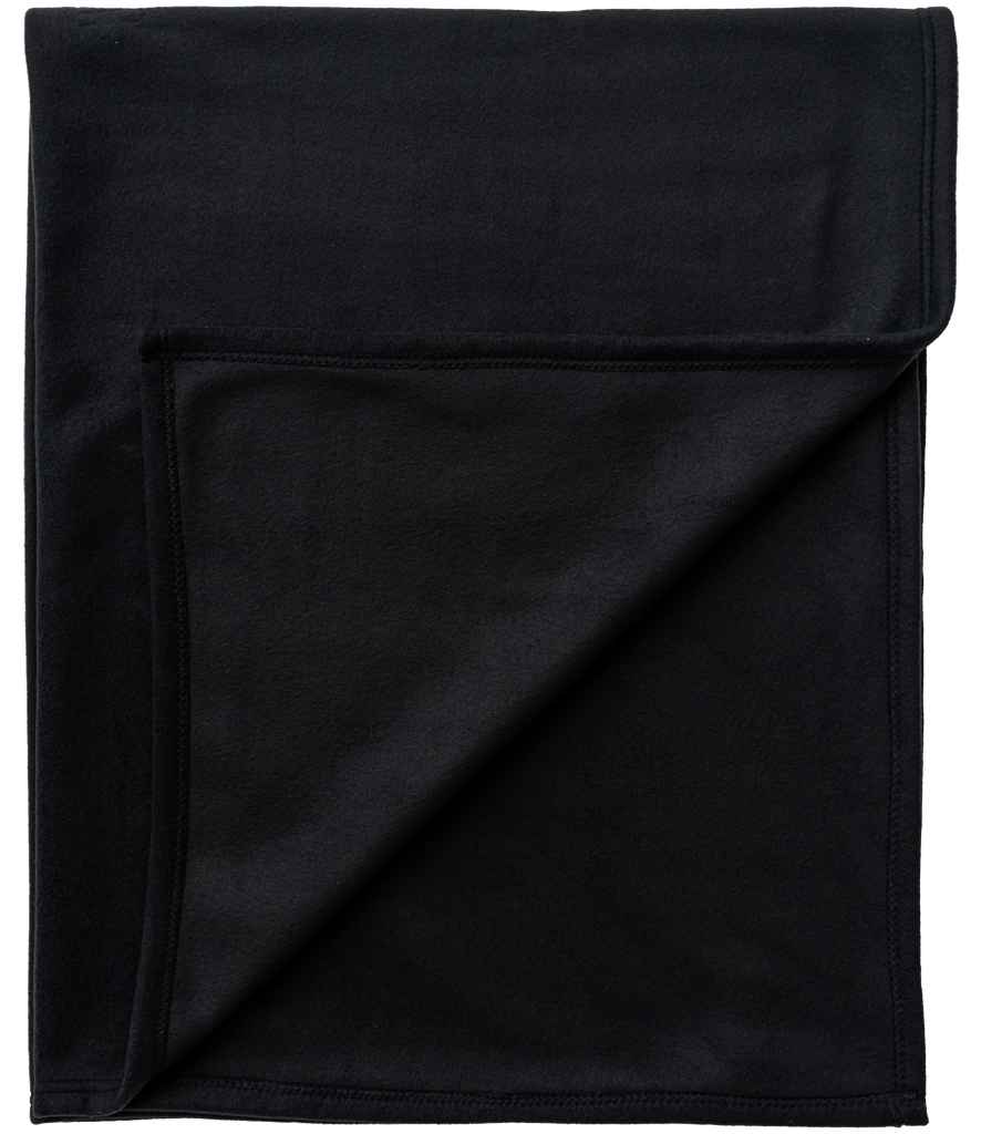Brand Lab Large Polar Fleece Blanket | Black