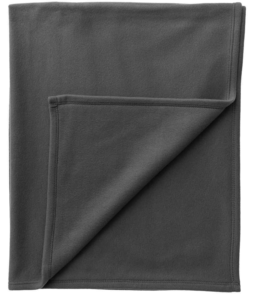 Brand Lab Large Polar Fleece Blanket | Charcoal