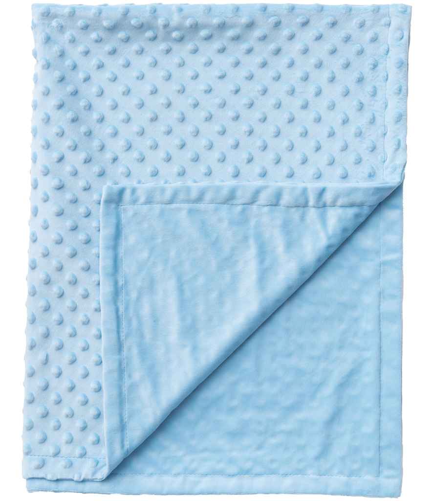 Brand Lab Minky Fleece Blanket | Light Blue