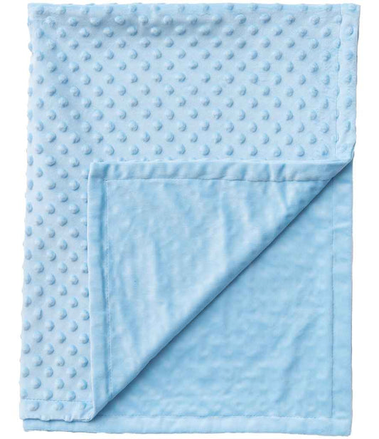 Brand Lab Minky Fleece Blanket | Light Blue