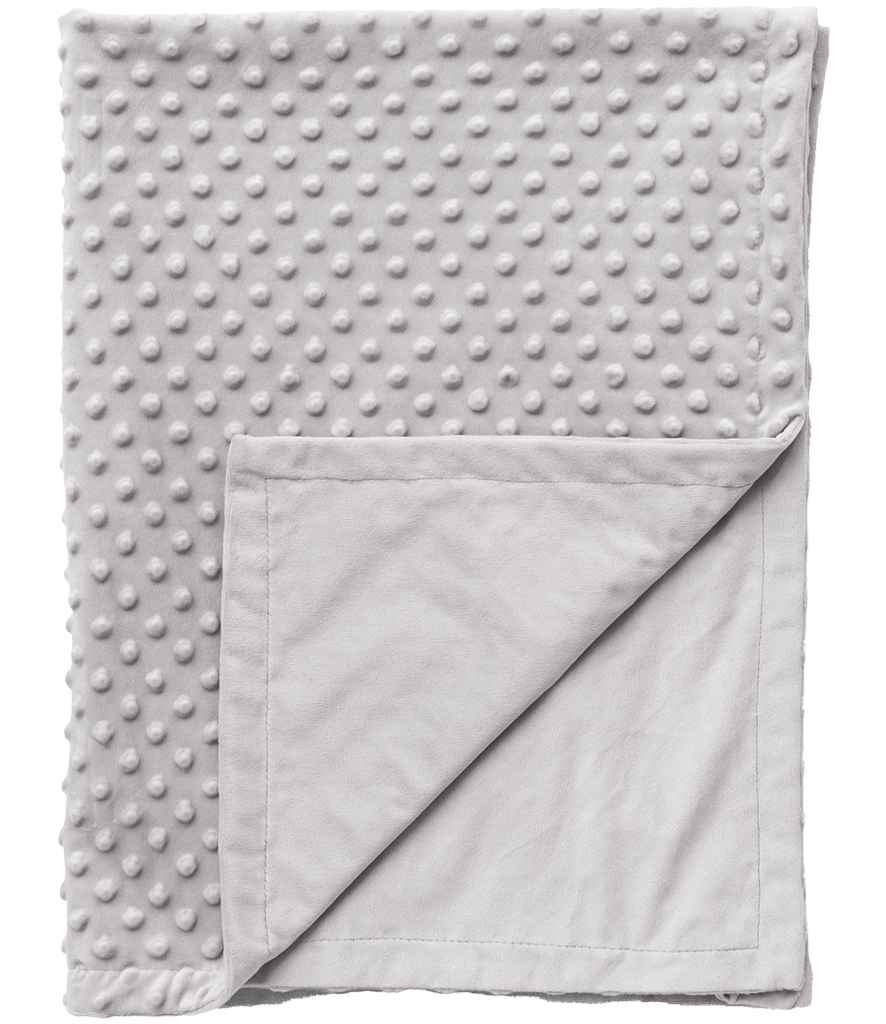 Brand Lab Minky Fleece Blanket | Silver Grey
