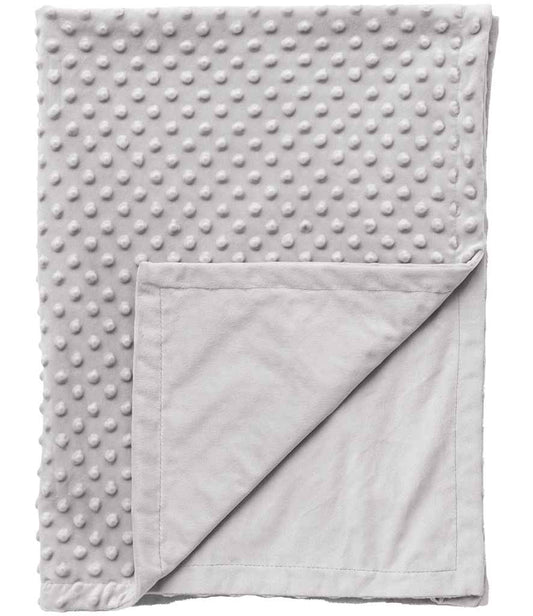 Brand Lab Minky Fleece Blanket | Silver Grey