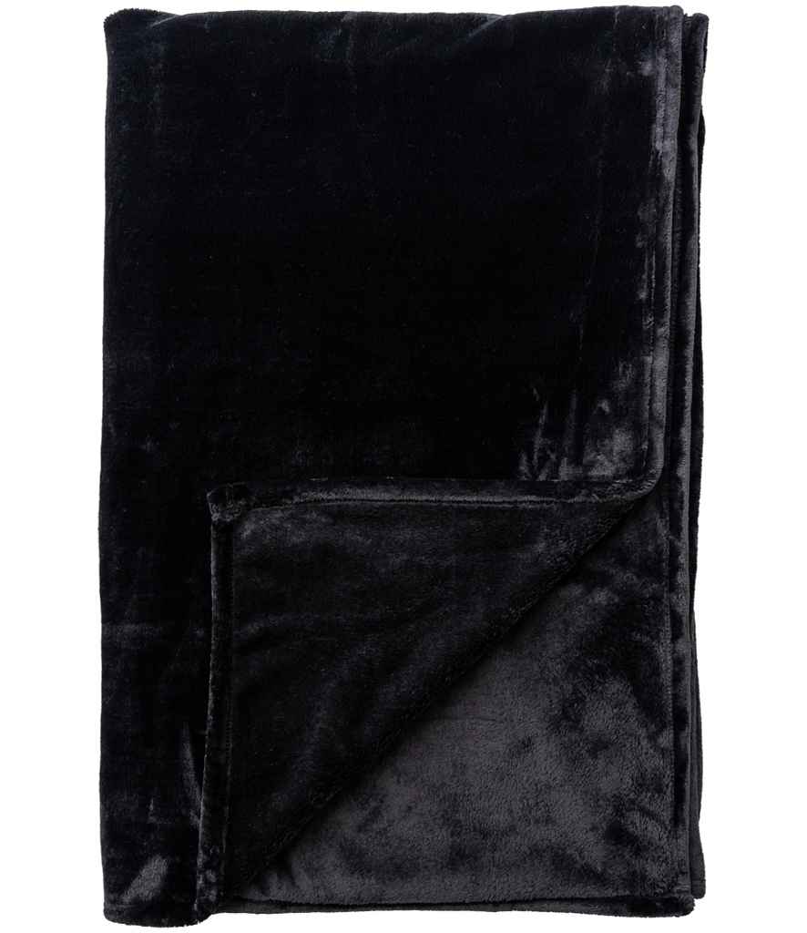 Brand Lab Extra Large Plush Fleece Blanket | Black