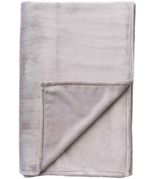 Brand Lab Extra Large Plush Fleece Blanket | Silver Grey