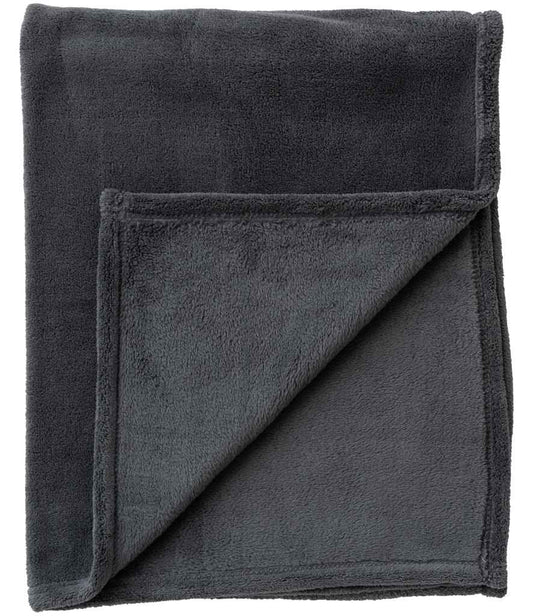Brand Lab Pet Teddy Fleece Blanket | Charcoal