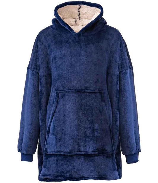 Brand Lab Oversized Hooded Blanket | Navy