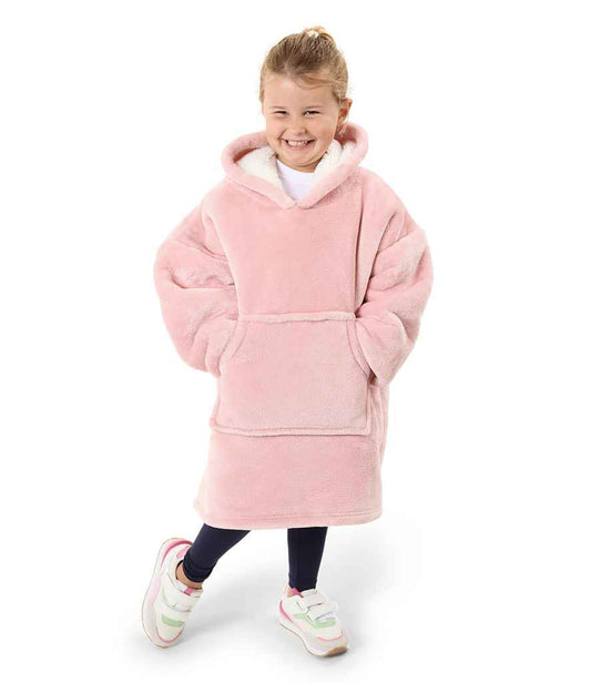 Brand Lab Kids Oversized Hooded Blanket | Blush Pink