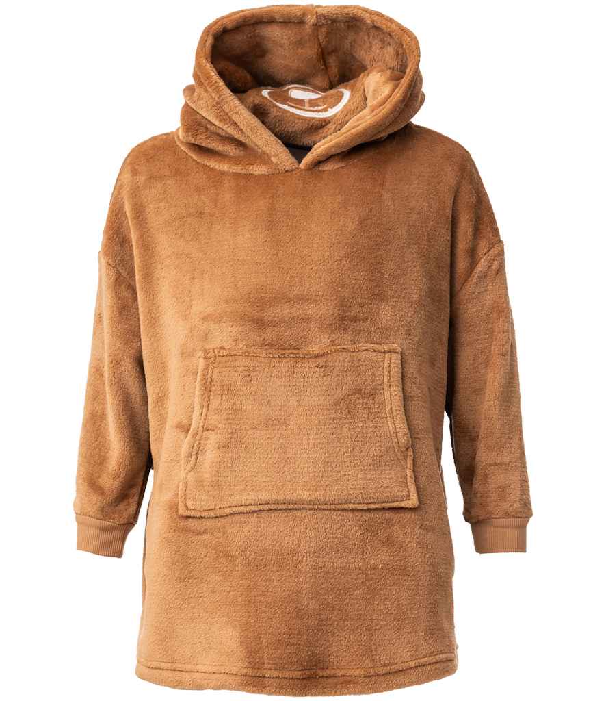 Brand Lab Kids Character Cushion Hooded Blanket | Brown Teddy
