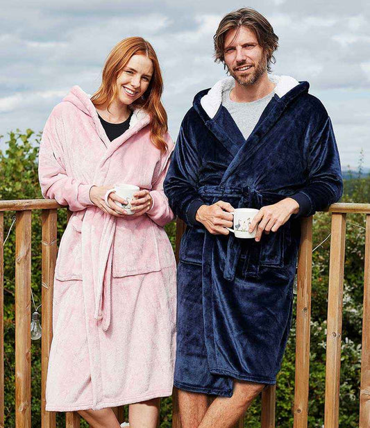 Brand Lab Unisex Hooded Cuffed Robe | Navy