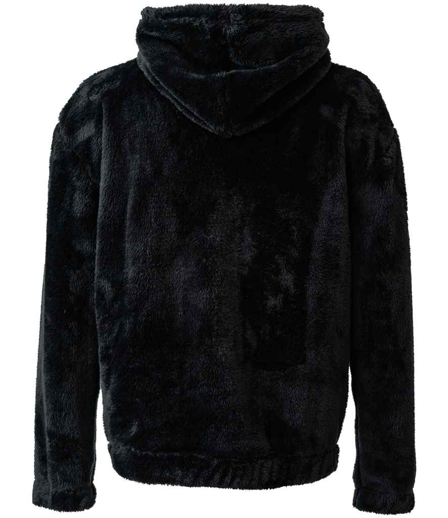 Brand Lab Unisex Fluffy Fleece Hoodie | Black