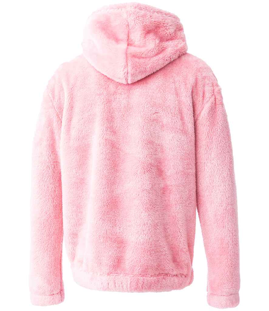 Brand Lab Unisex Fluffy Fleece Hoodie | Blush Pink