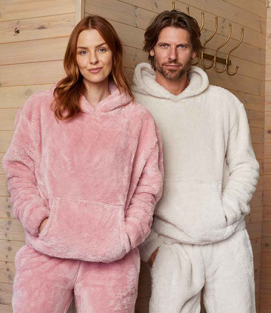 Brand Lab Unisex Fluffy Fleece Hoodie | Blush Pink