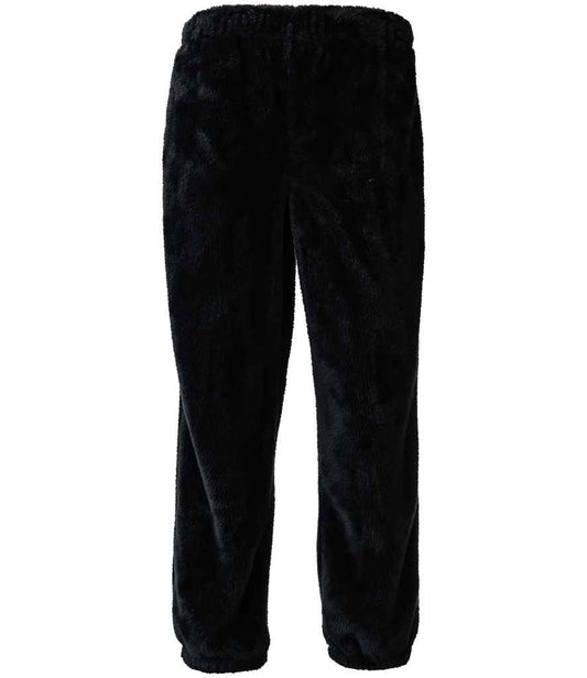 Brand Lab Unisex Fluffy Fleece Joggers | Black