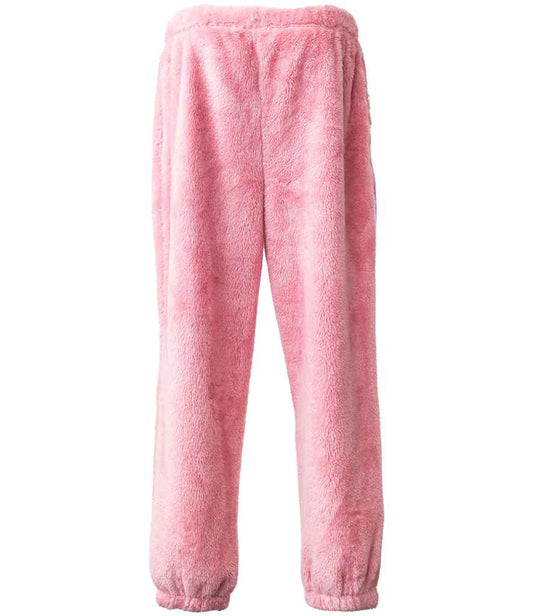 Brand Lab Unisex Fluffy Fleece Joggers | Blush Pink