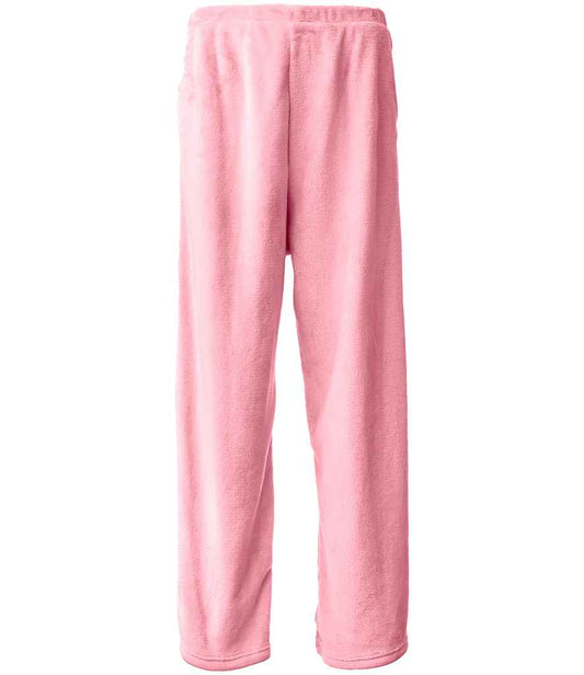 Brand Lab Ladies Plush Fleece Lounge Trousers | Blush Pink