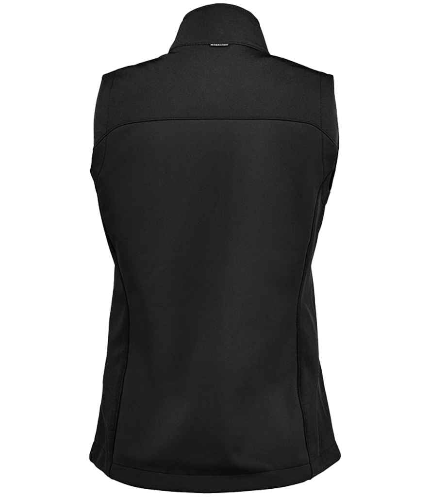 Stormtech Ladies Cascades Soft Shell Bodywarmer | Black/Black