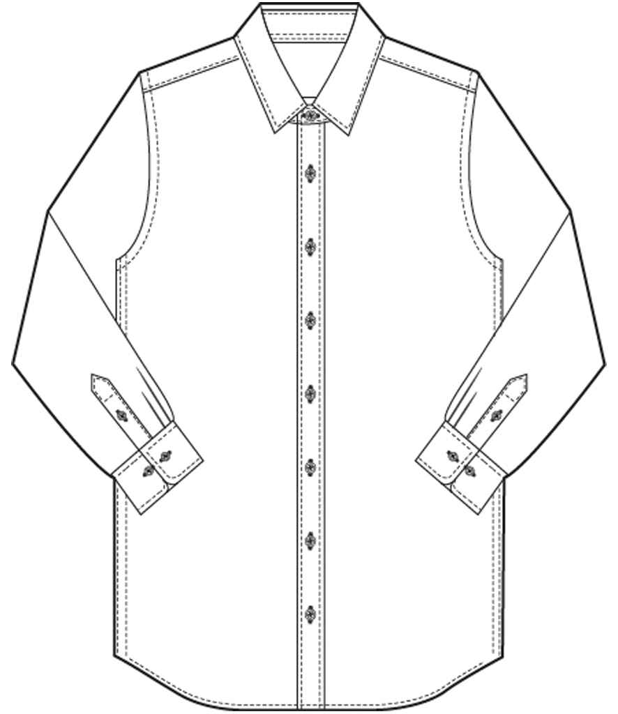 Brook Taverner Pisa Long Sleeve Slim Fit Shirt | White