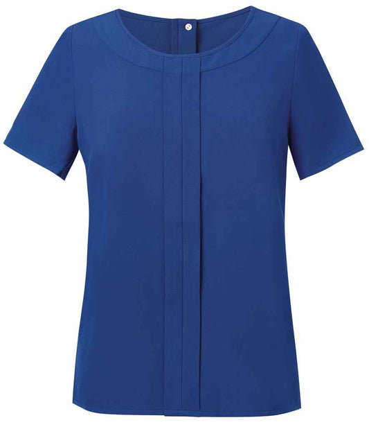 Brook Taverner Ladies Verona Short Sleeve Shirt | Royal Blue