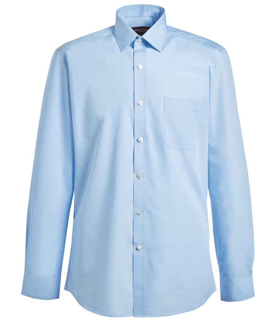 Brook Taverner Rapino Long Sleeve Poplin Shirt | Blue