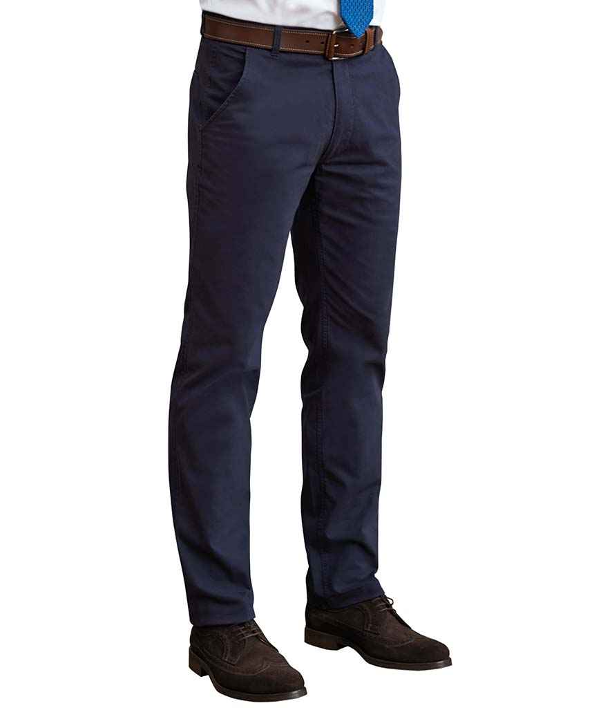 Brook Taverner Miami Slim Fit Chino Trousers | Navy