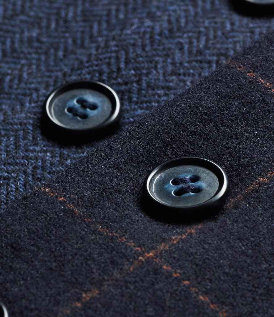 Brook Taverner Ladies Nashville Tweed Waistcoat | Navy Herringbone